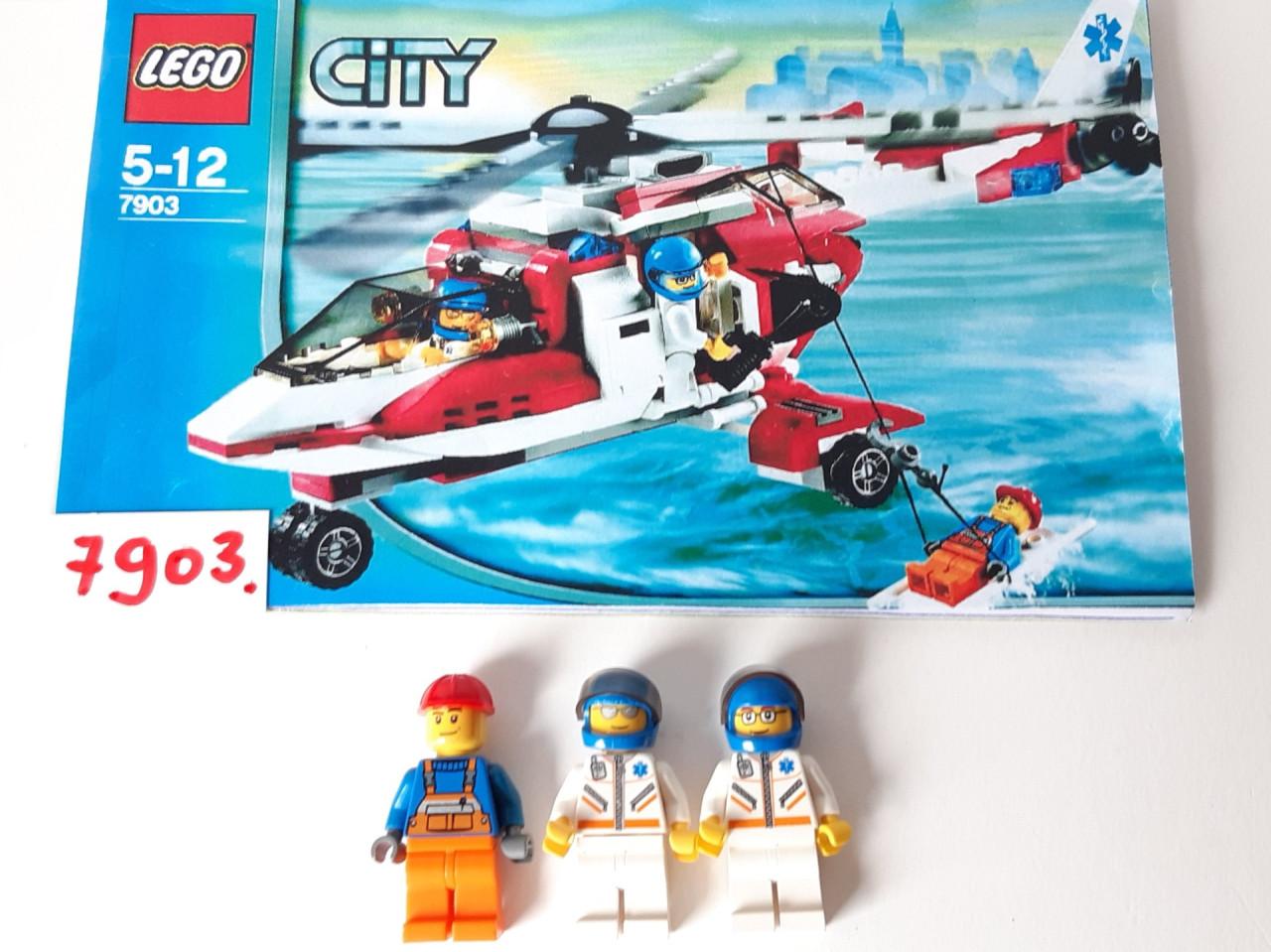 Lego City 7903:  ziekenhuis reddingshelikopter en 3 minifiguren