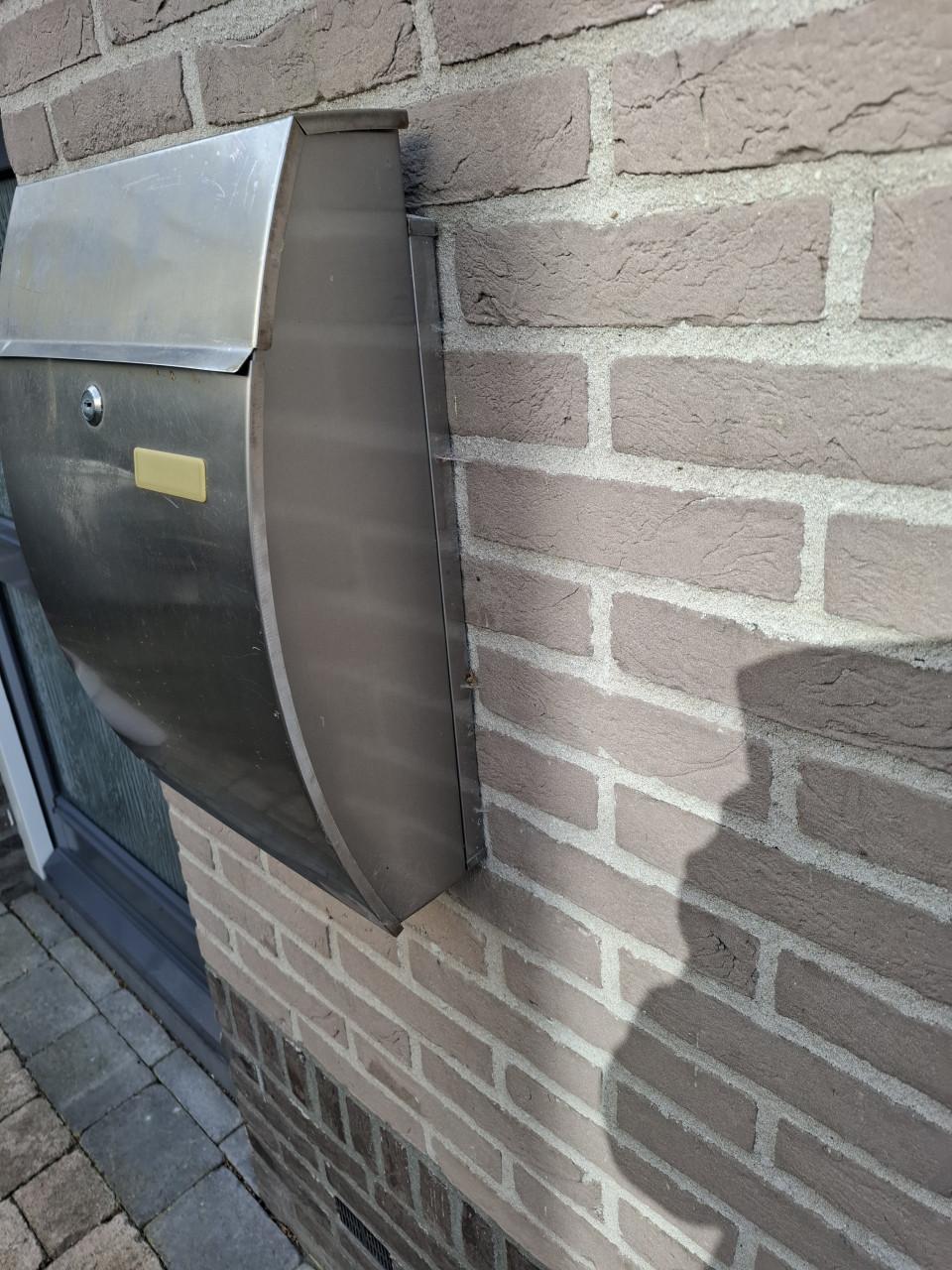 RVS brieven bus met 2 sleutels