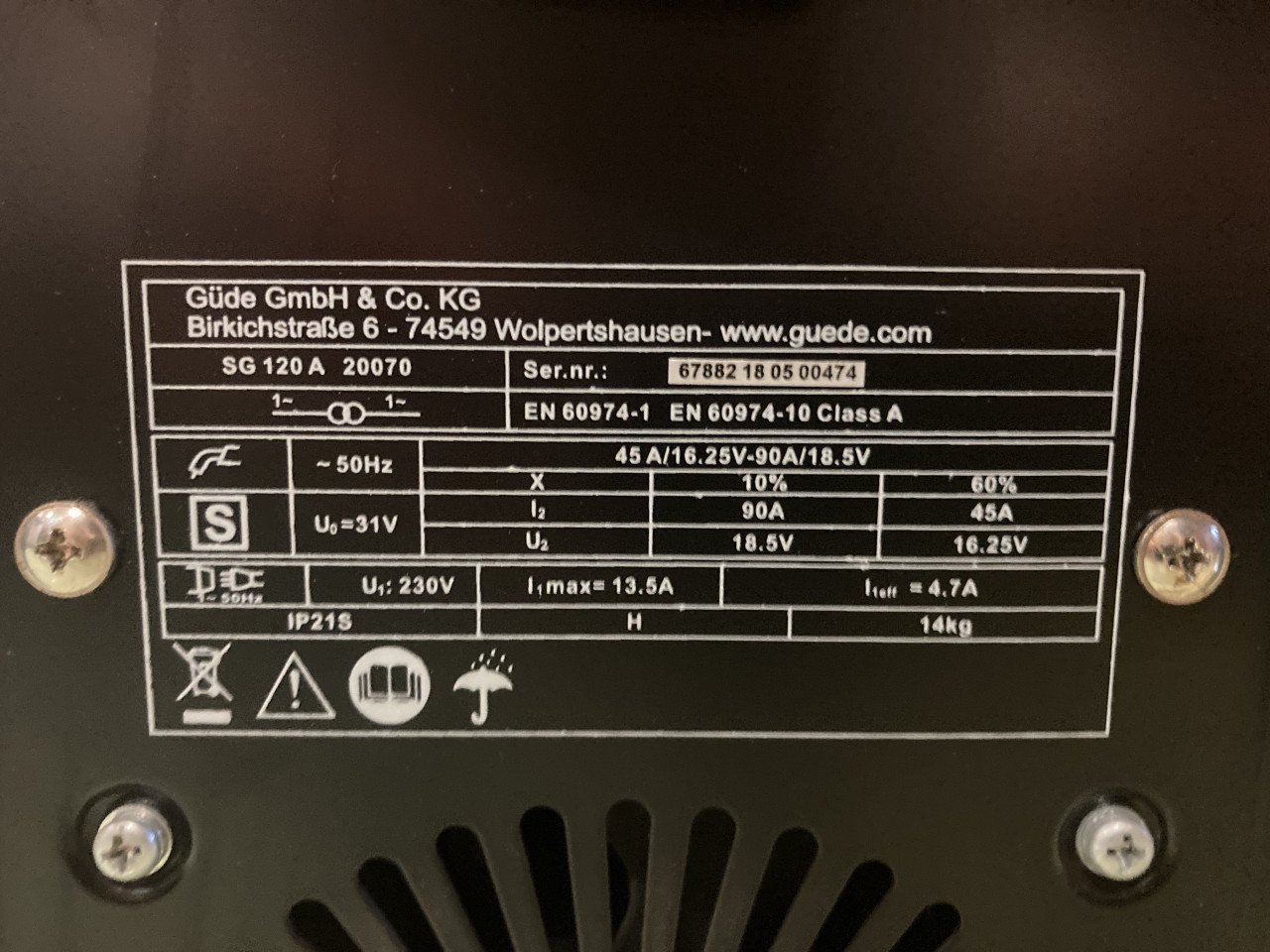 Lasapparaat MIG gevulde draad 220/230 Volt !  Geen gas nodig!