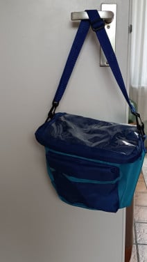 Tasje voor aan een fietsstuur. Aan bovenzijde kun je een fietskaart steken