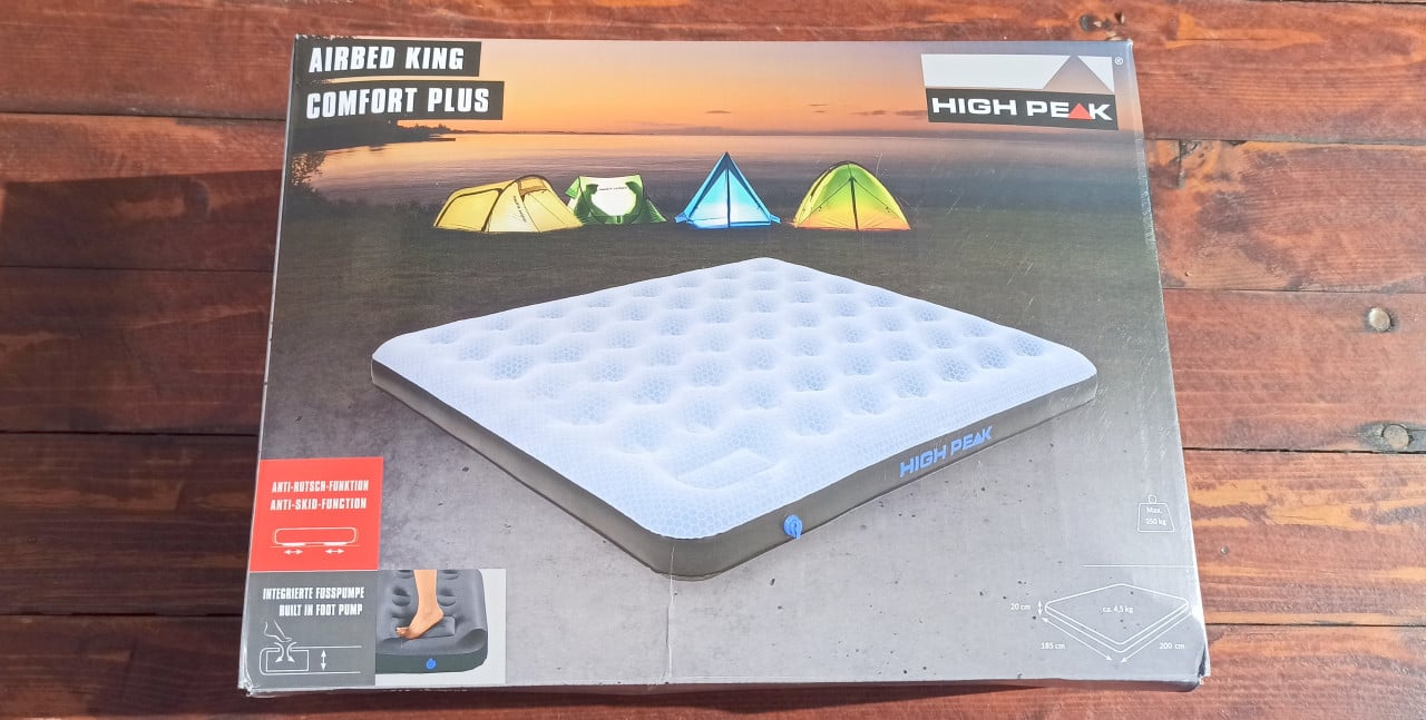 KING SIZE - High Peak Luchtbed Comfort Plus met geïntegreerde pomp