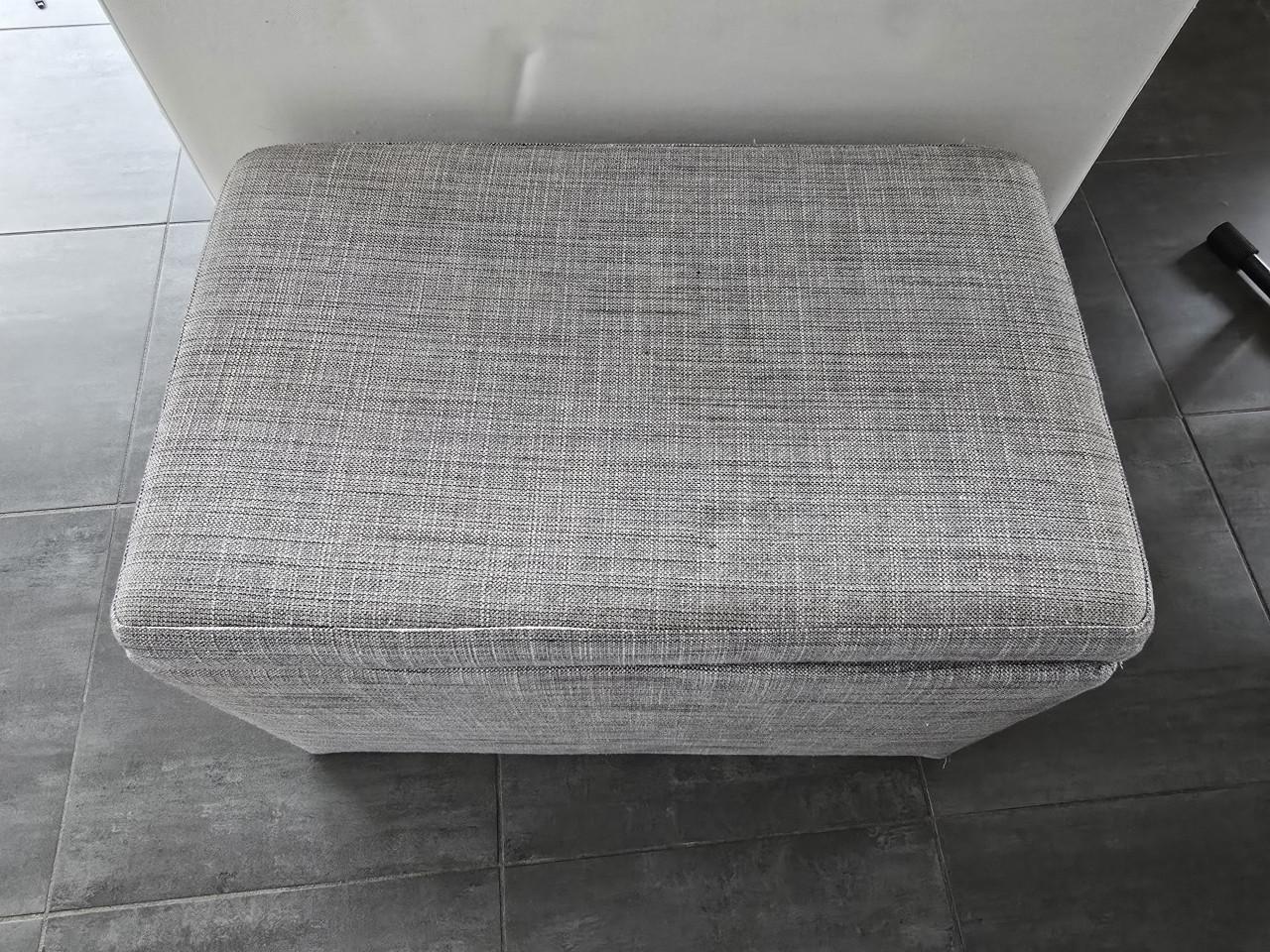 Poef hocker Ikea grijs