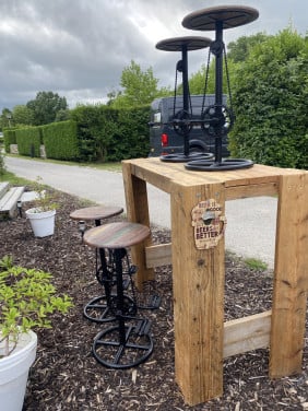 Unieke Barkrukken met hogen tafel