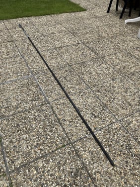 Gordijnrail zwart 3 m gratis