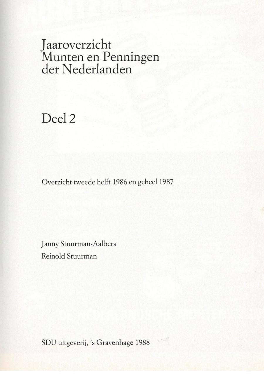 Munten en penningen, Jaaroverzicht 1988