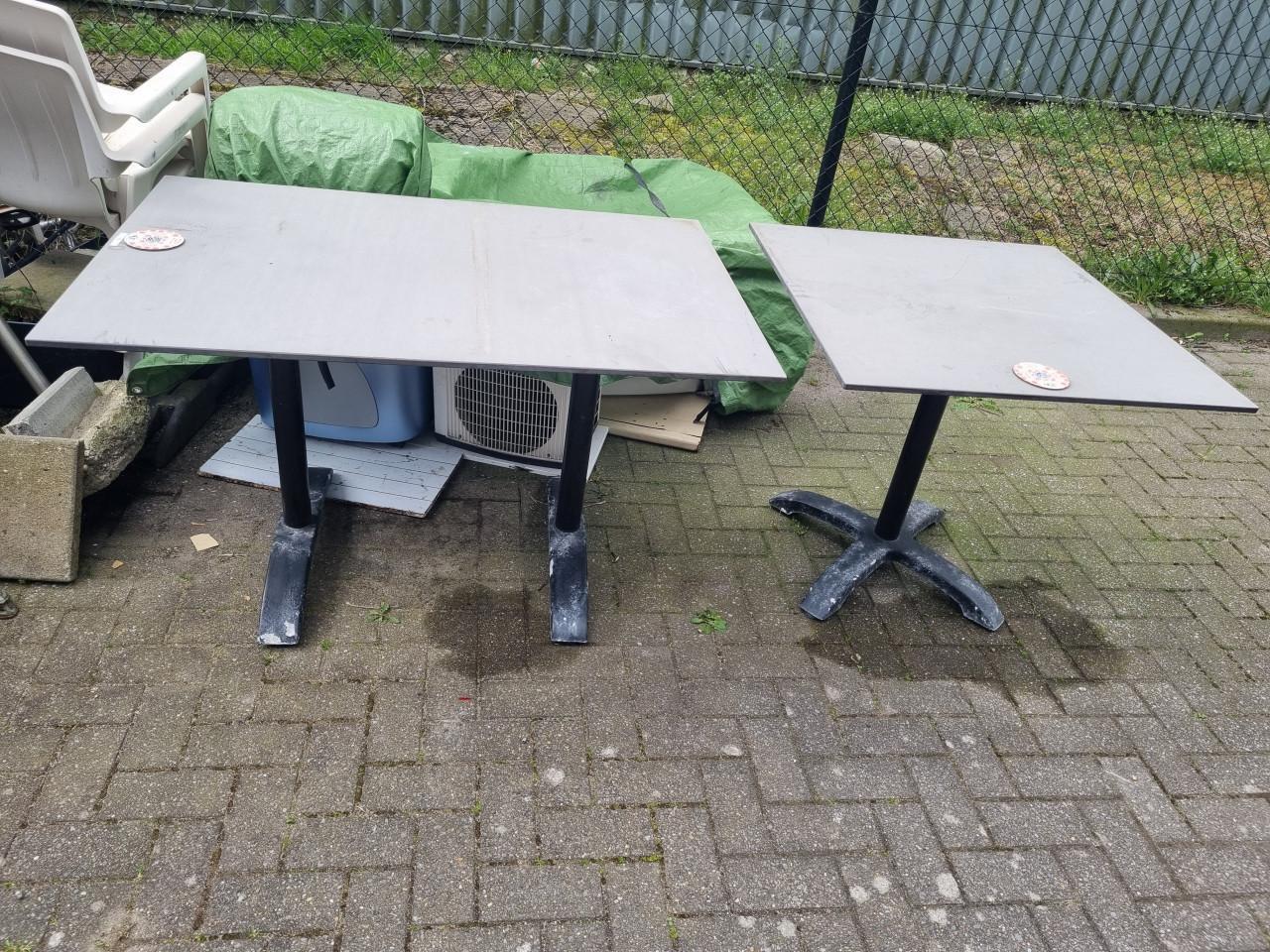 Tuinset terras alu 2 x TAFEL klein & groot