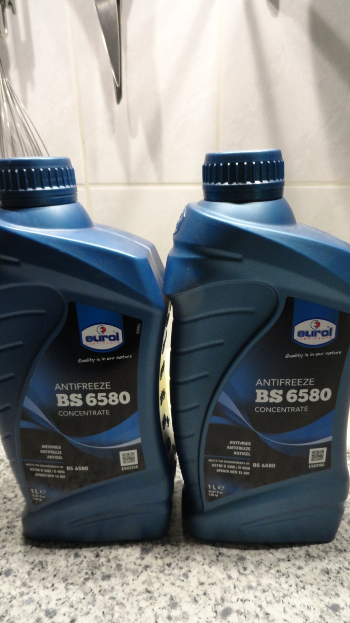 Eurol Antifreeze BS 6580 Concentraat-NIEUW 2 X 1 LITER