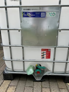 Watertank 1000 liter IBC 1 m3 food sector geen chemie
