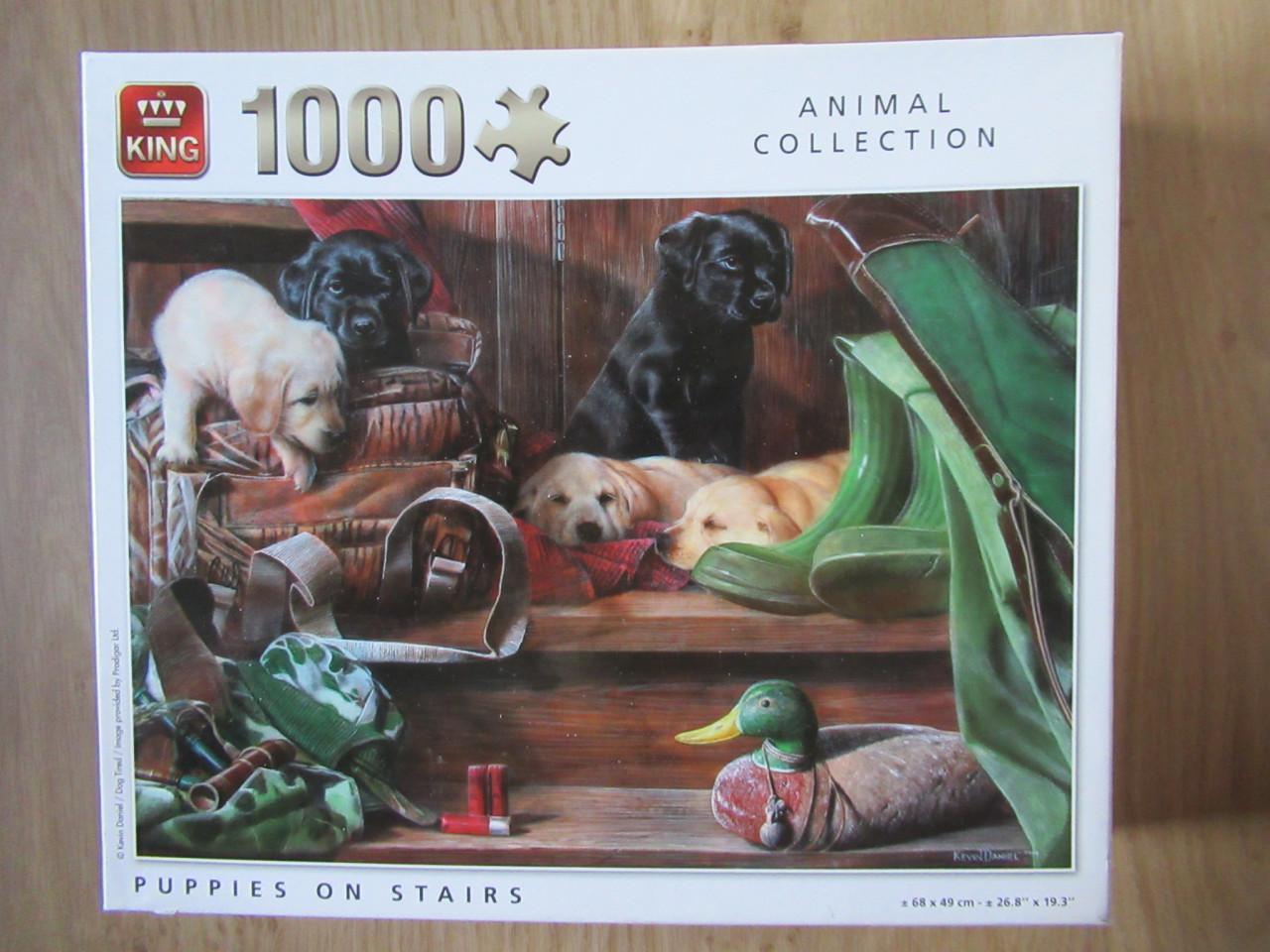 3 mooie volledige King puzzels van 1000 stukjes, zo goed als nieuw.