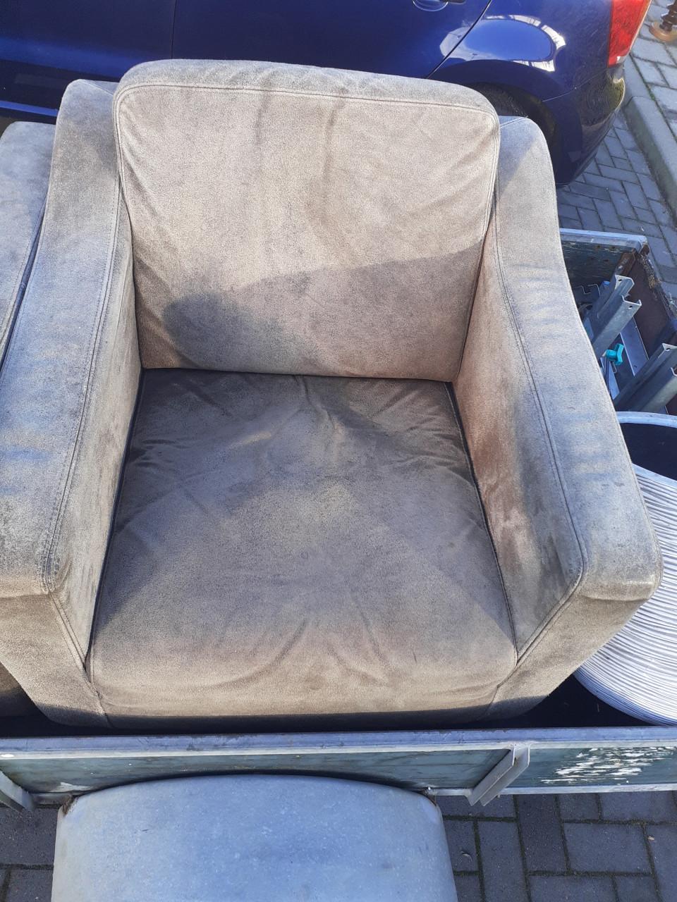 2 x FAUTEUL Clubs ***  Echt Geruwd dik LEER ***