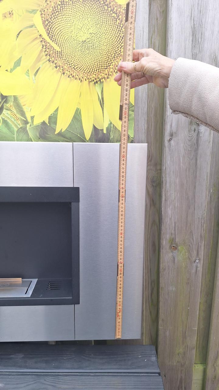 Moderne rvs gelhaard met 3 branders