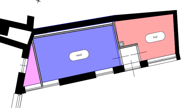 2 bergingen in centrum Middelburg te huur, 7 m2 en 14 m2