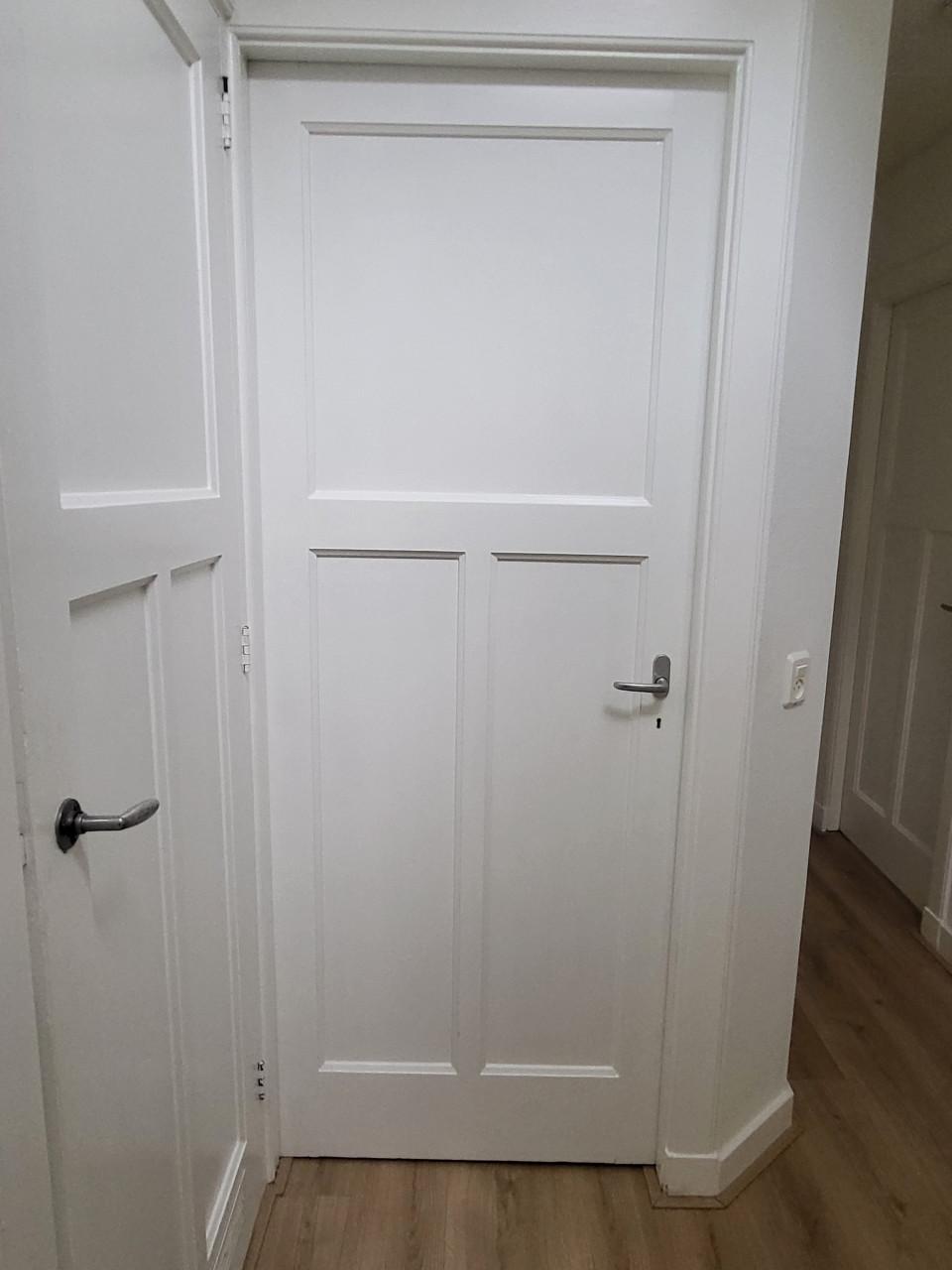 Authentieke Witgelakte Paneeldeuren (totaal 8 Stuks) - jaren '30 stijl