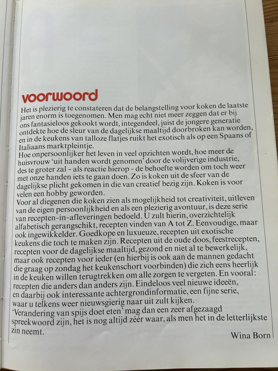 Menu spectrum recepten encyclopedie.