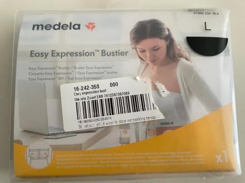 Nieuw ! Medela Easy Expression Bustier Bustier Zwart, Maat L