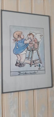 2 Mooie lijsten met diamont panting en poster