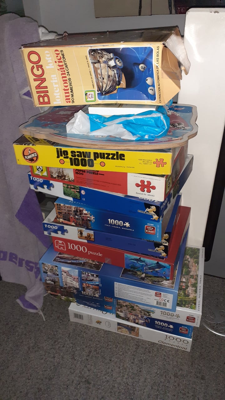 1 x Grote Houten PUZZLE - Ark van Noach & BINGO-spel & diverse