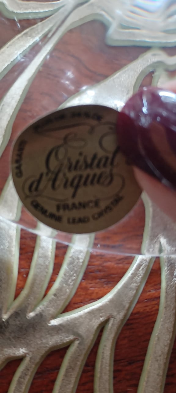 Set van 2 kandelaren van France Cristal d'Argues 24% lood christal.