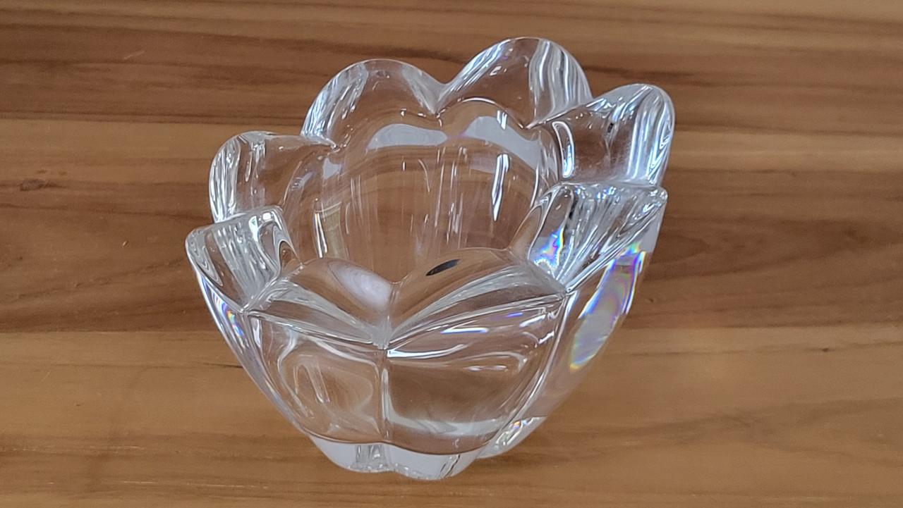 Waxinelichthouder sfeerlicht kristal bloemvorm