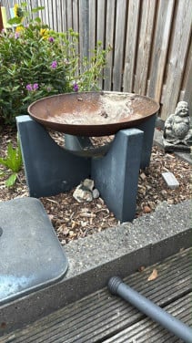 Vuurschaal ijzer/beton