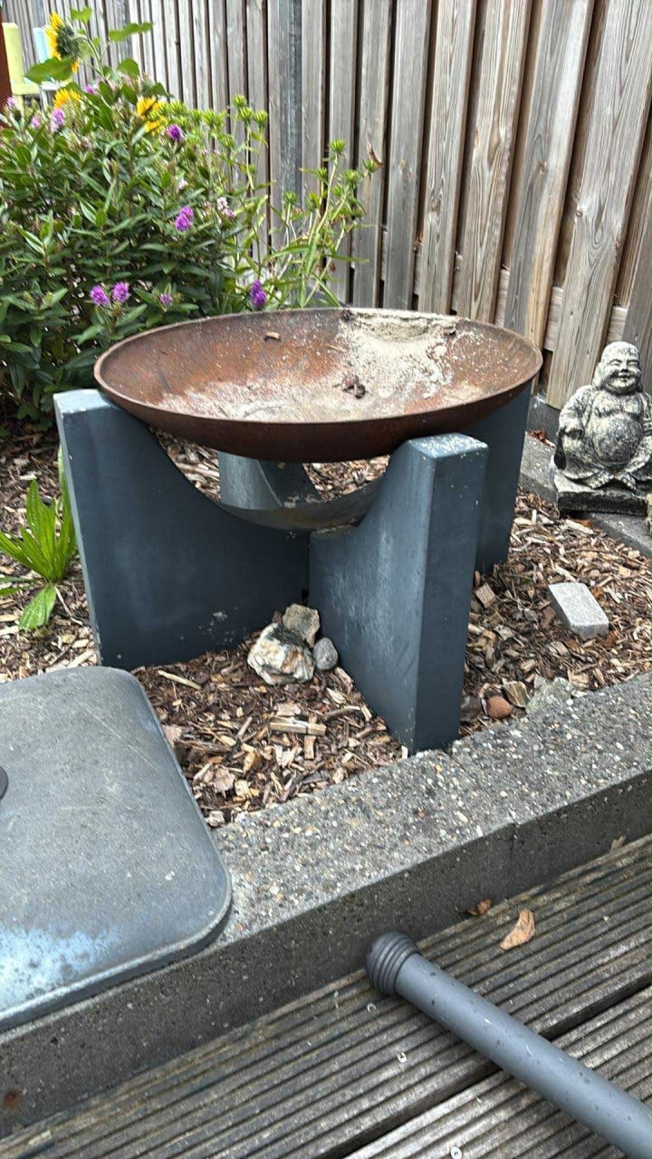 Vuurschaal ijzer/beton