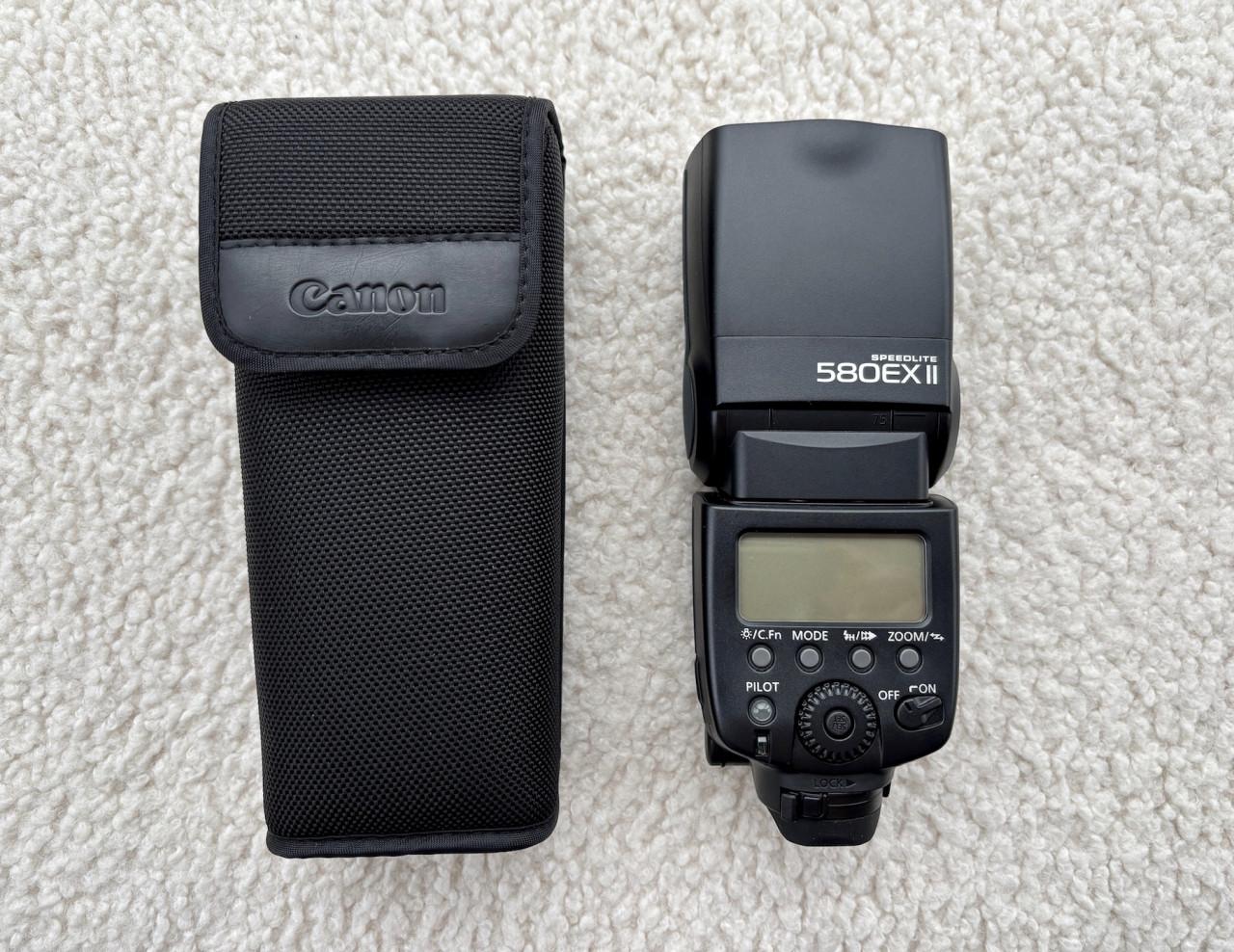 Canon Speedlite 580EX II — nieuwstaat + extra opzet diffuser