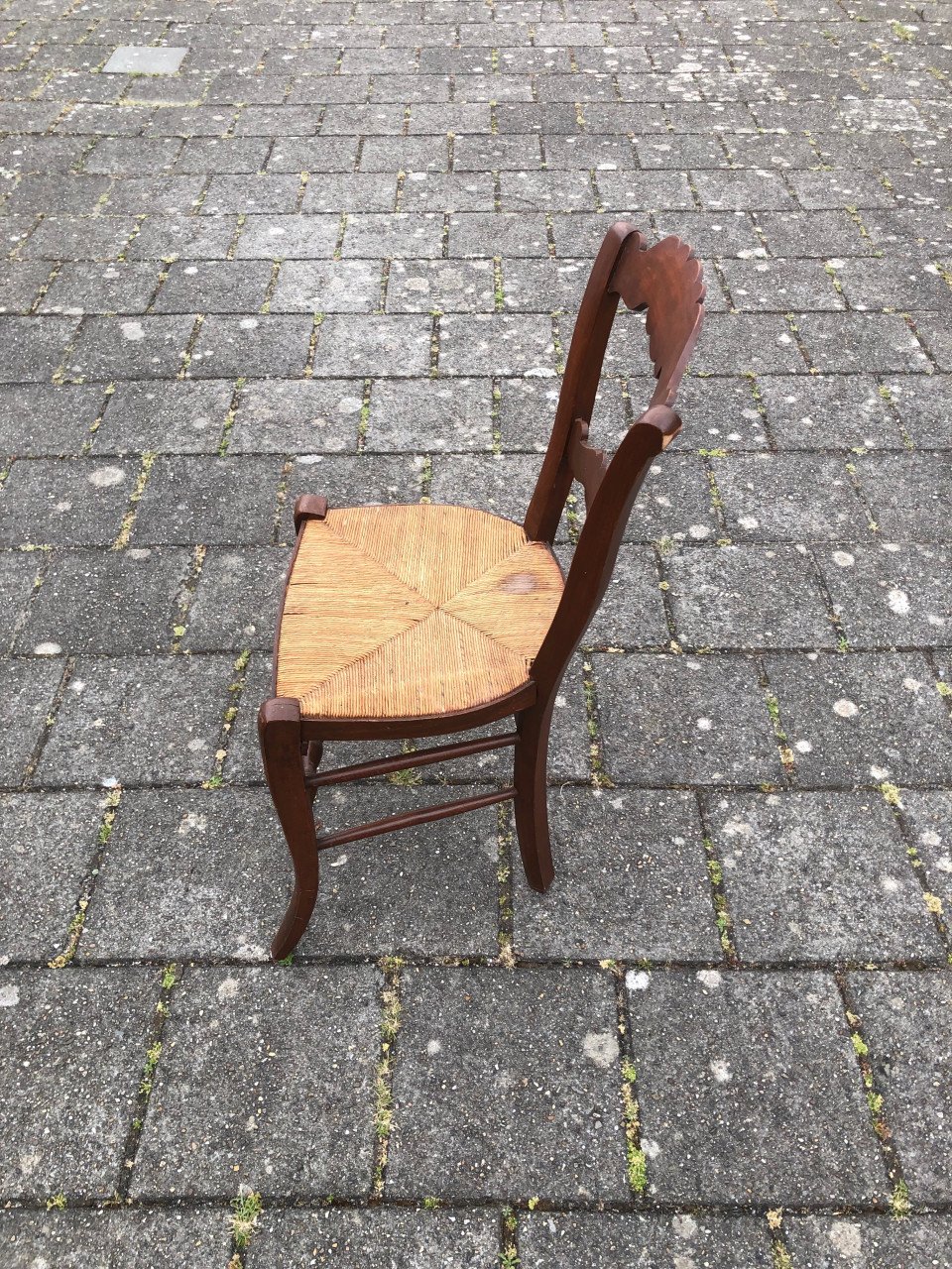 Oude boeren stoel.