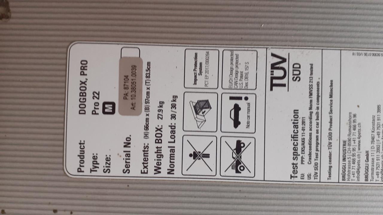 Dubbele hondenbench,  Dogbox Pro,  size M