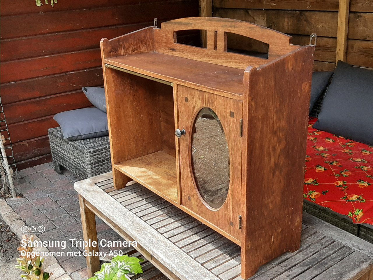 Houten keukenkastje antiek