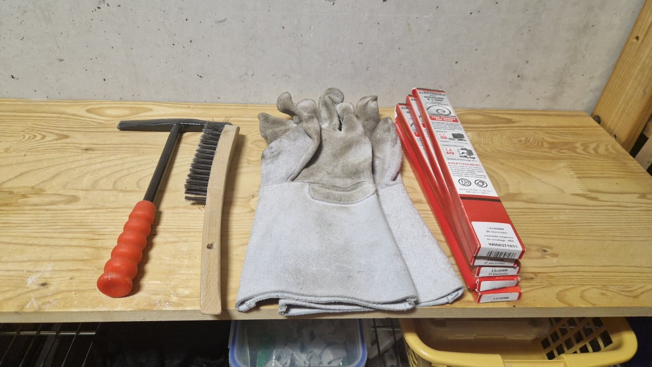Lasapparaat 140 A inverter met toebehoren