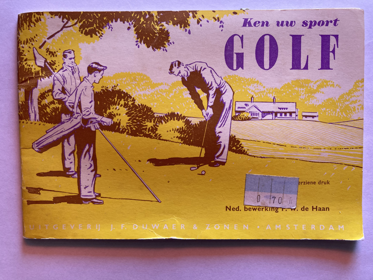 Golf instruktie boek en boekjes