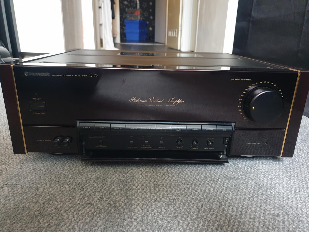 Pioneer c73 urushi Voorversterker eventueel ruilen integrated amplifier