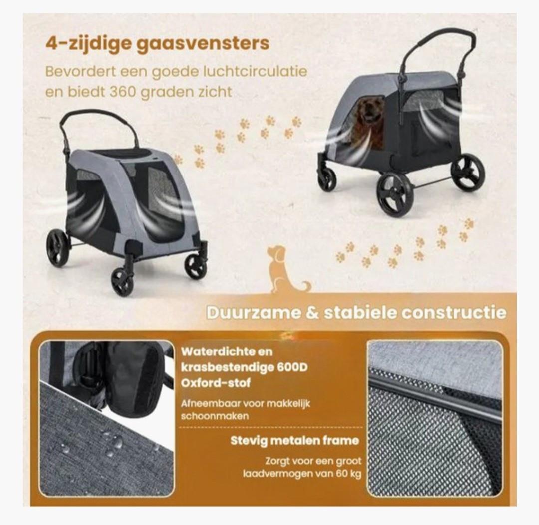 Hondenbuggy tot 60kg