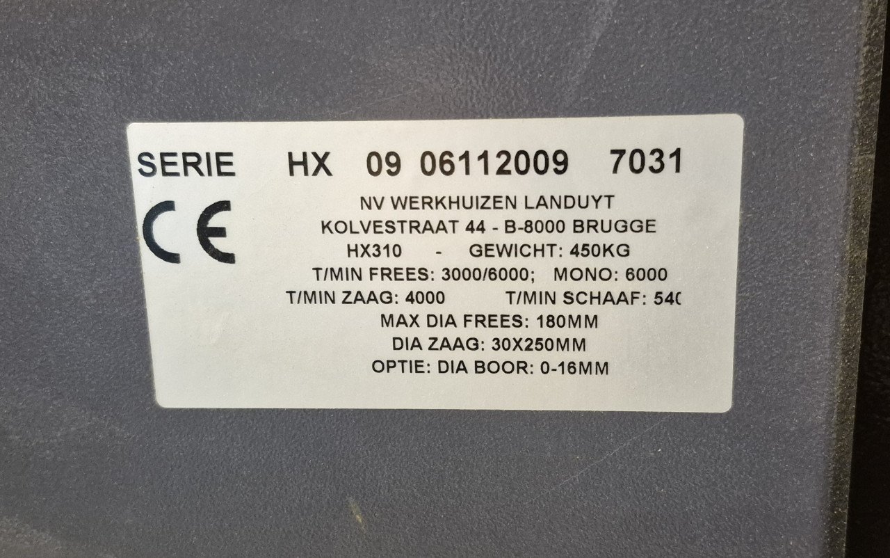 Robland HX310  Combinatie houtbewerkingsmachine
