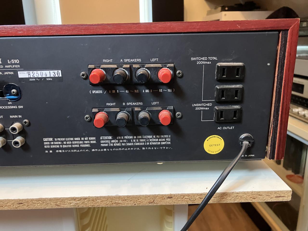 Luxman L-510 vintage top versterker met MM en MC 2x112W service + garantie