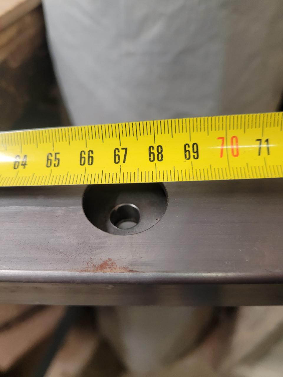 Kokerprofiel blank staal, 20x50x2 mm.