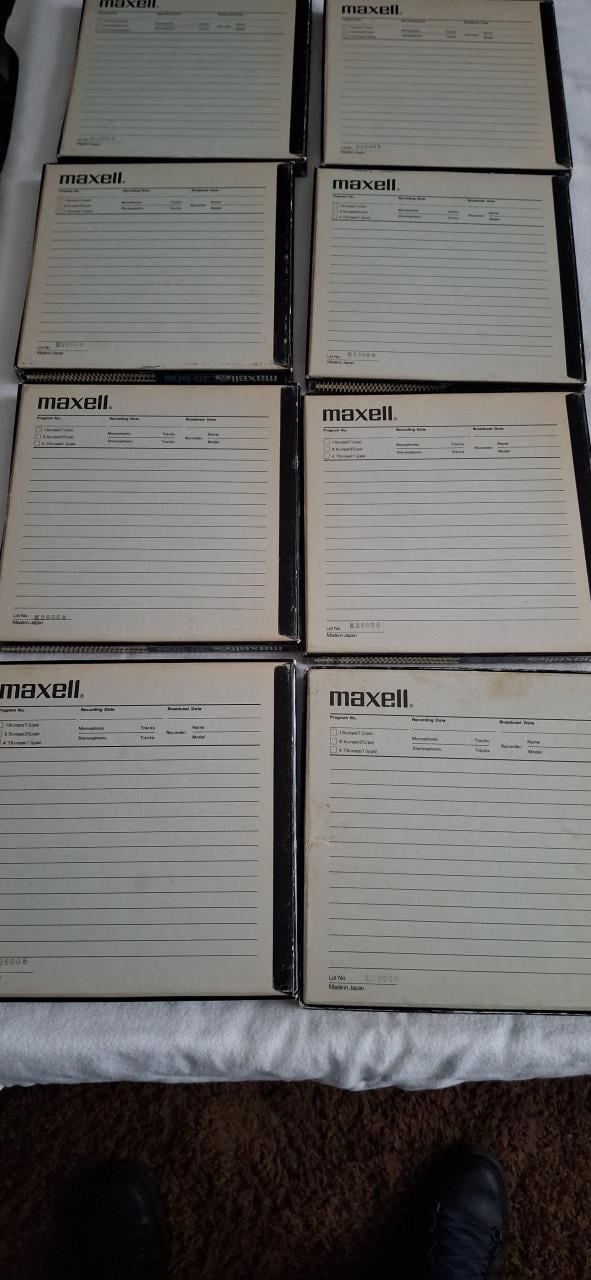 Maxell kunstof reels 8 st.