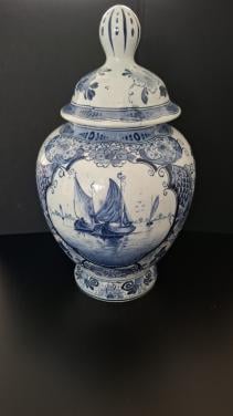 Dekselpot Delftsblauw