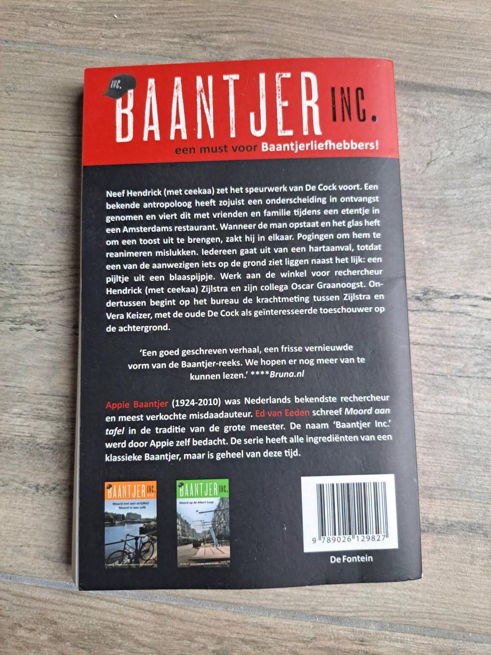 Moord aan tafel Baantjer-