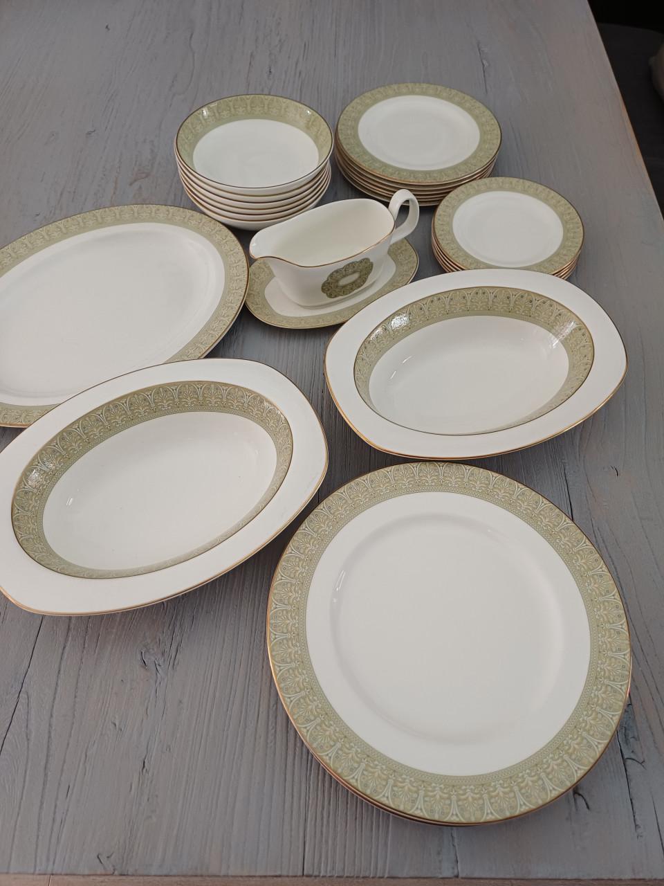 Servies van porselein