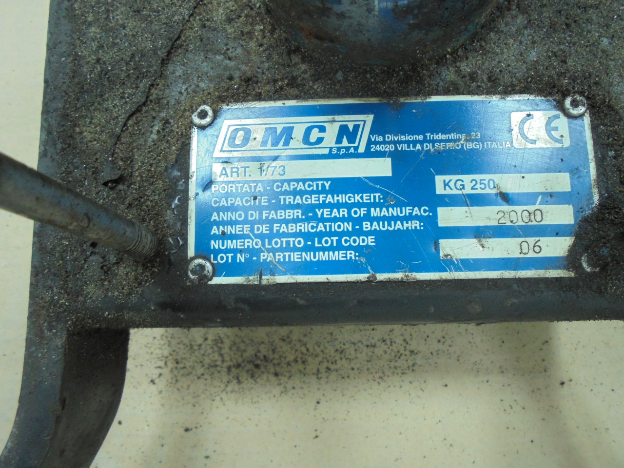 HYDRAULISCHE TRANSMISSIEKRIK OMCN 250KG € 200