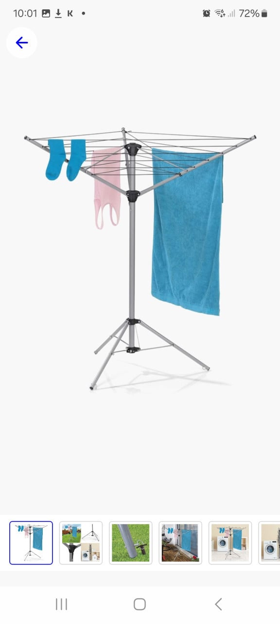Droogmolen opvouwbaar met voet super handig voor op de camping