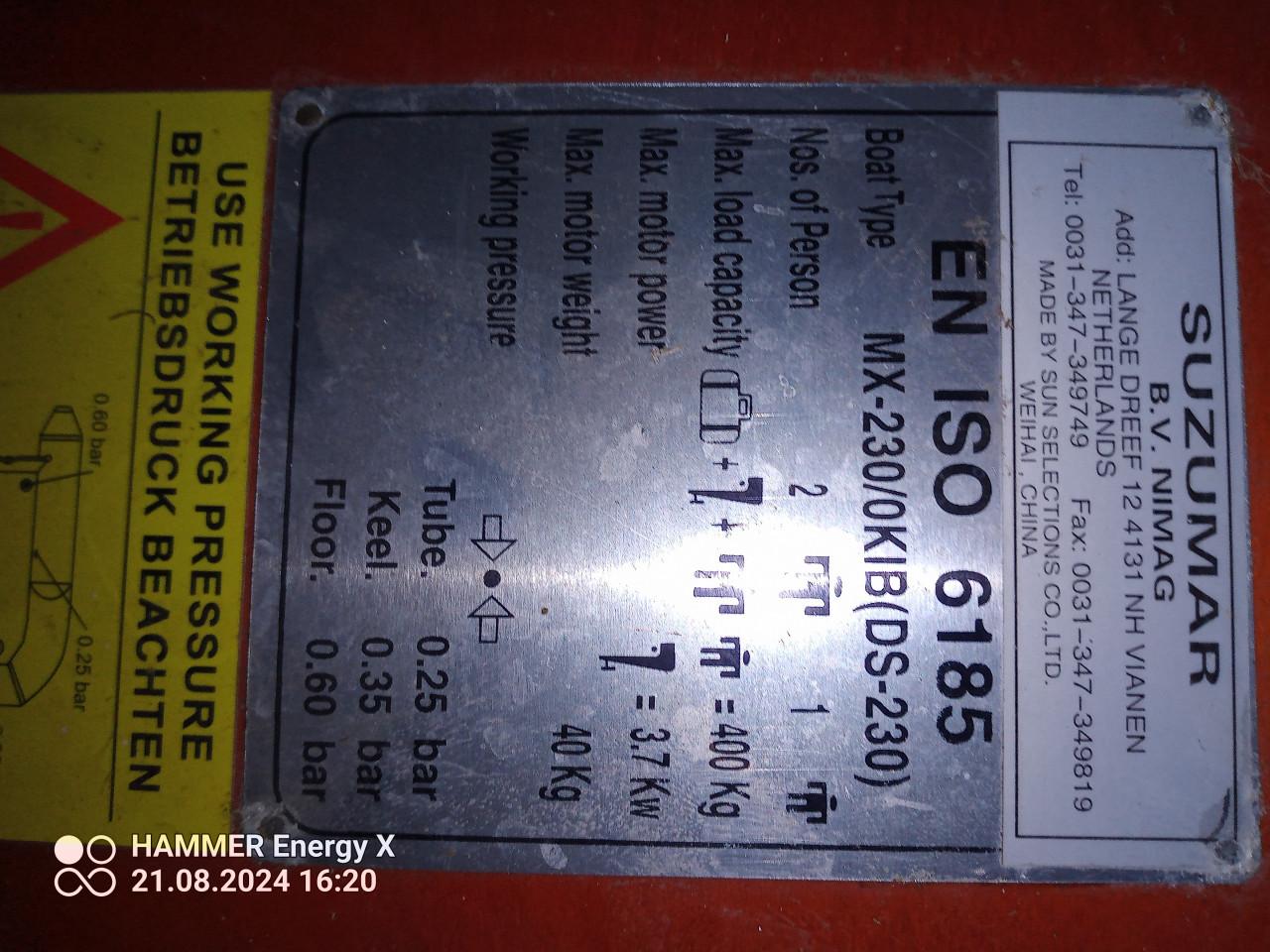 Rubberboot met motor