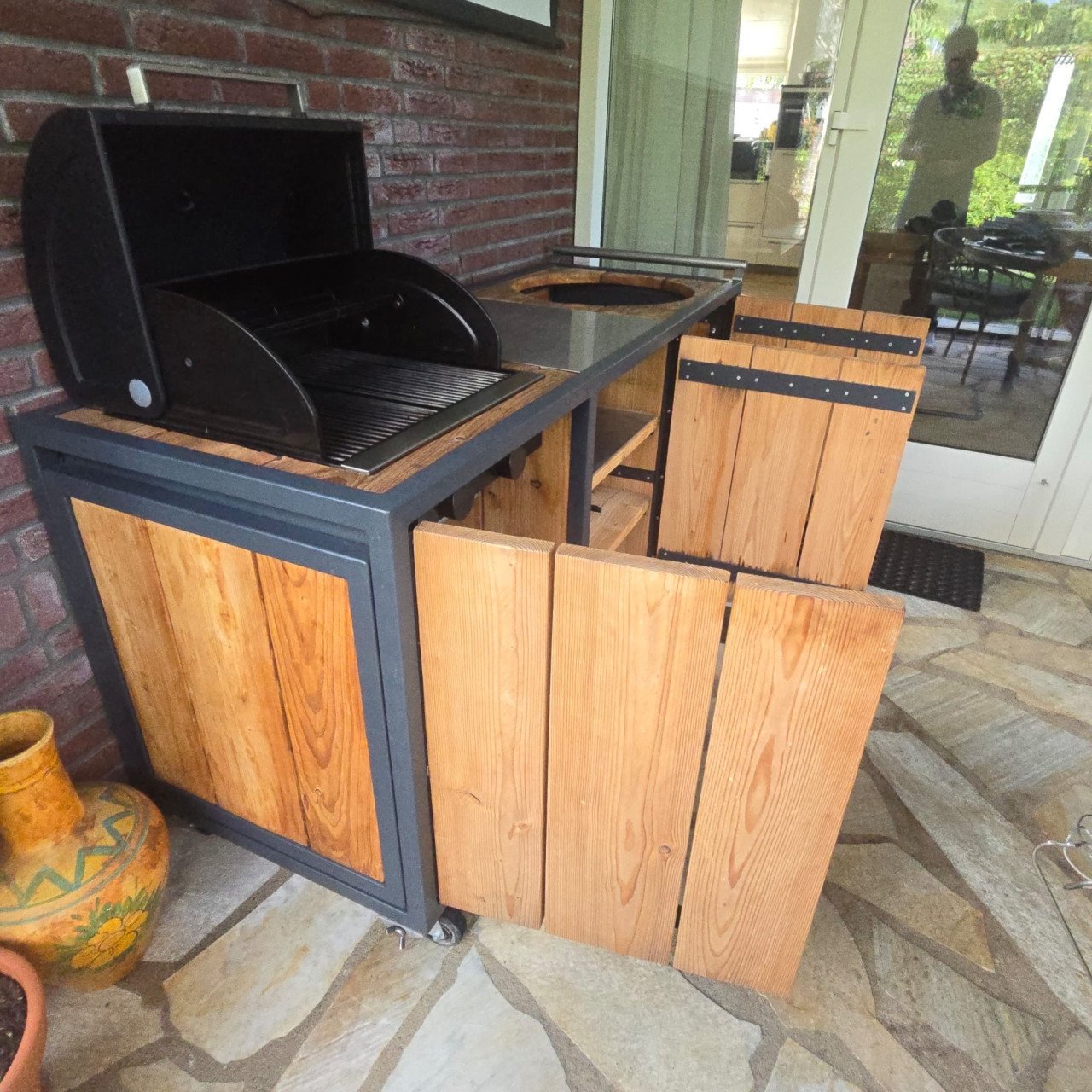 Complete buitenbarbecue – met Cadac, gasbarbecue & ruimte voor (Green) egg
