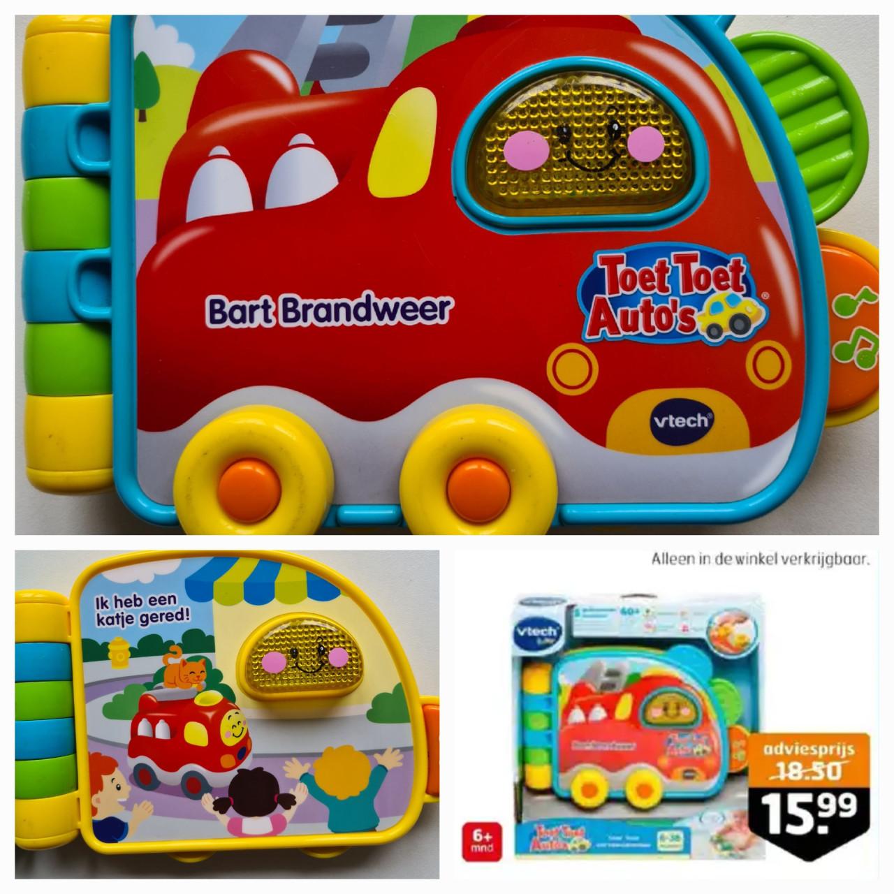 Interactief VTech Toet Toet Verhaaltjesboek met Bart Brandweer.
