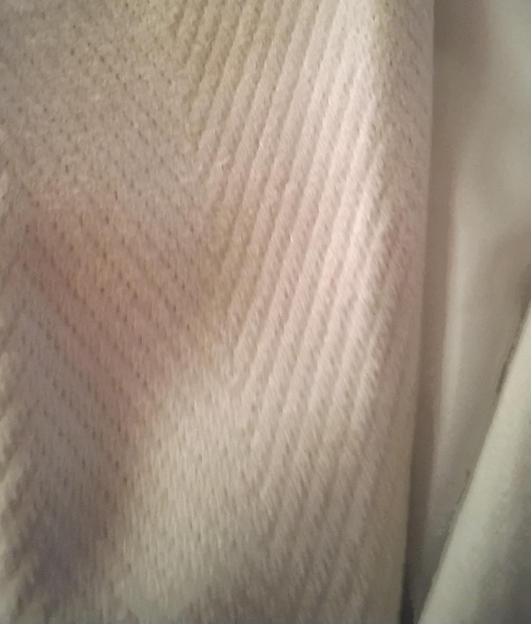 Prachtige lange crème bodywarmer Maat 42