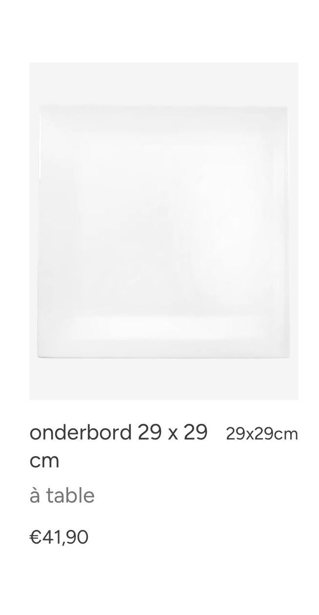 Gebaksstel, gebakset merk A table