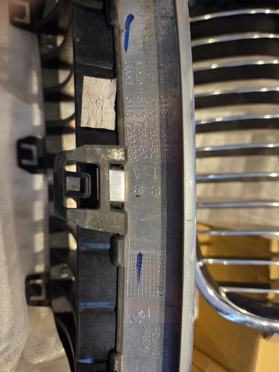 Originele BMW chromen grill