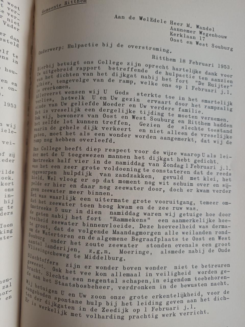 Stormramp 1953 door M. Wandel