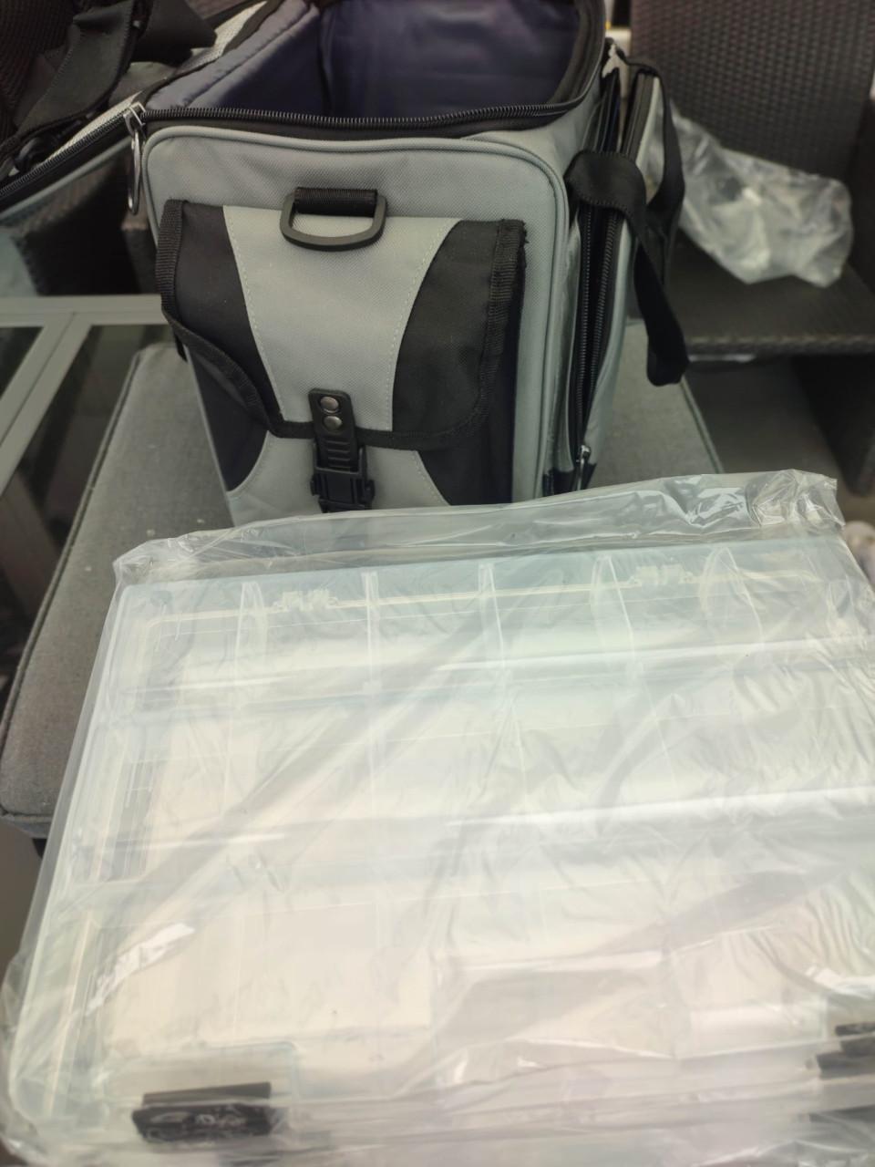 Mooie en stevige vis tas.